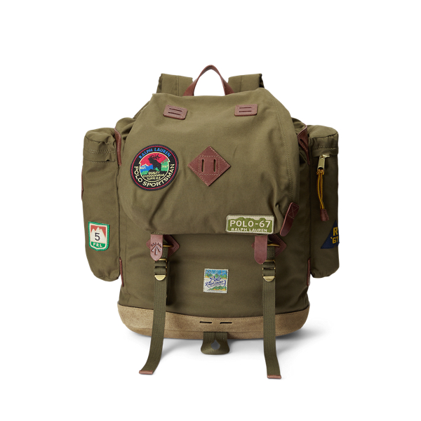 Polo Ralph Lauren Suede-Trim Trail Backpack