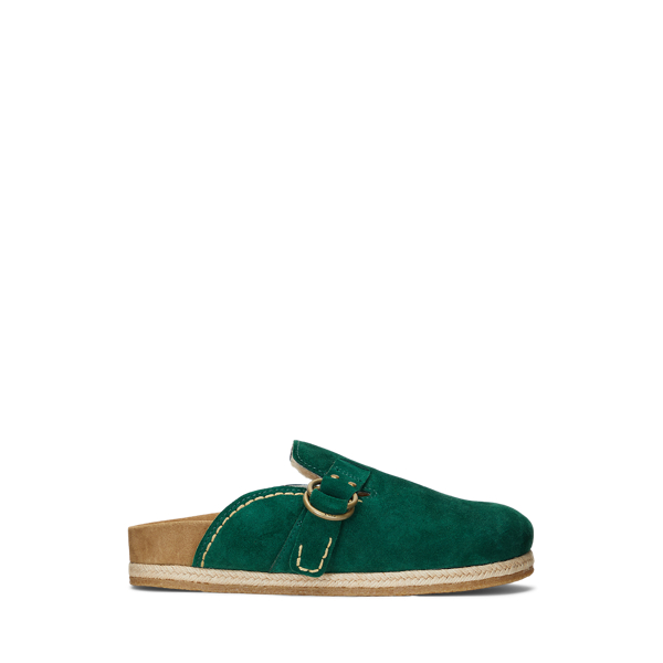 Turbach Shearling-Lined Suede Clog