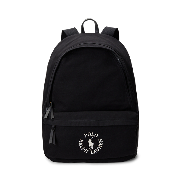 Logo-Embroidered Canvas Backpack