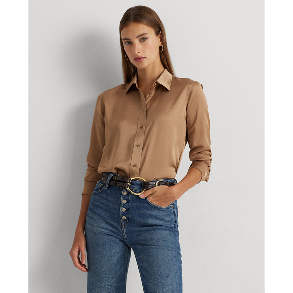 Chemise en charmeuse de satin