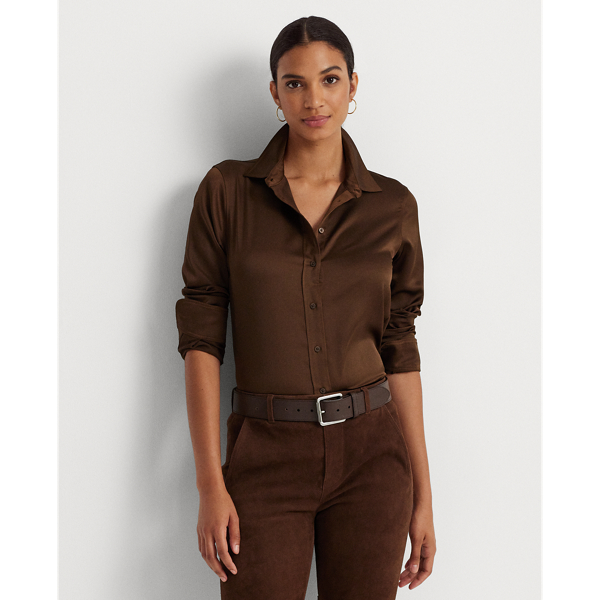 Chemise en charmeuse de satin