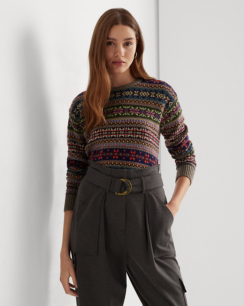 Fair Isle Wool-Blend Sweater Lauren 1