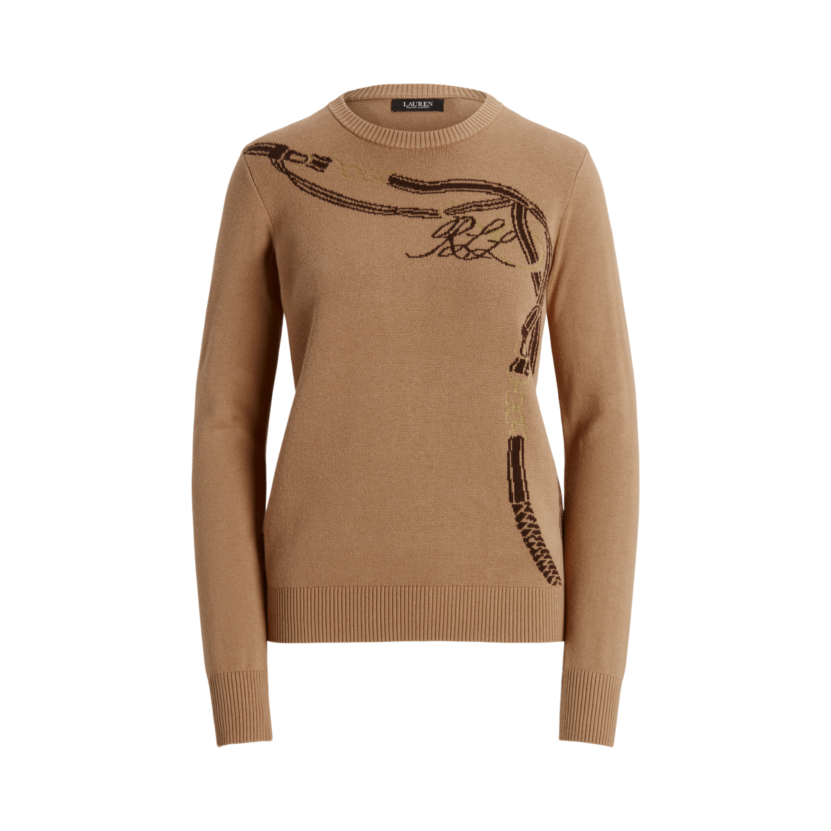 Ralph lauren camel jumper outlet