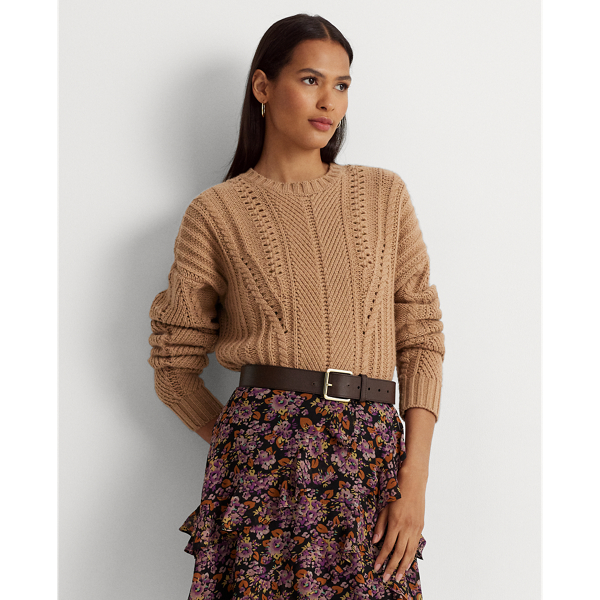 Wool-Cashmere Crewneck Sweater Lauren 1