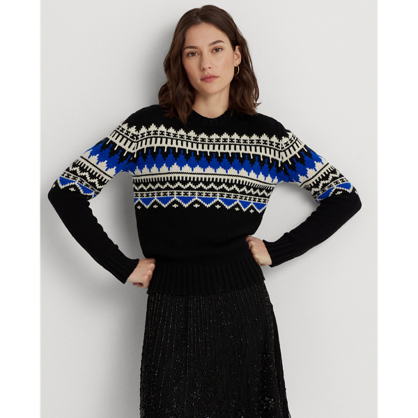 Fair Isle Wool-Blend Crewneck Sweater