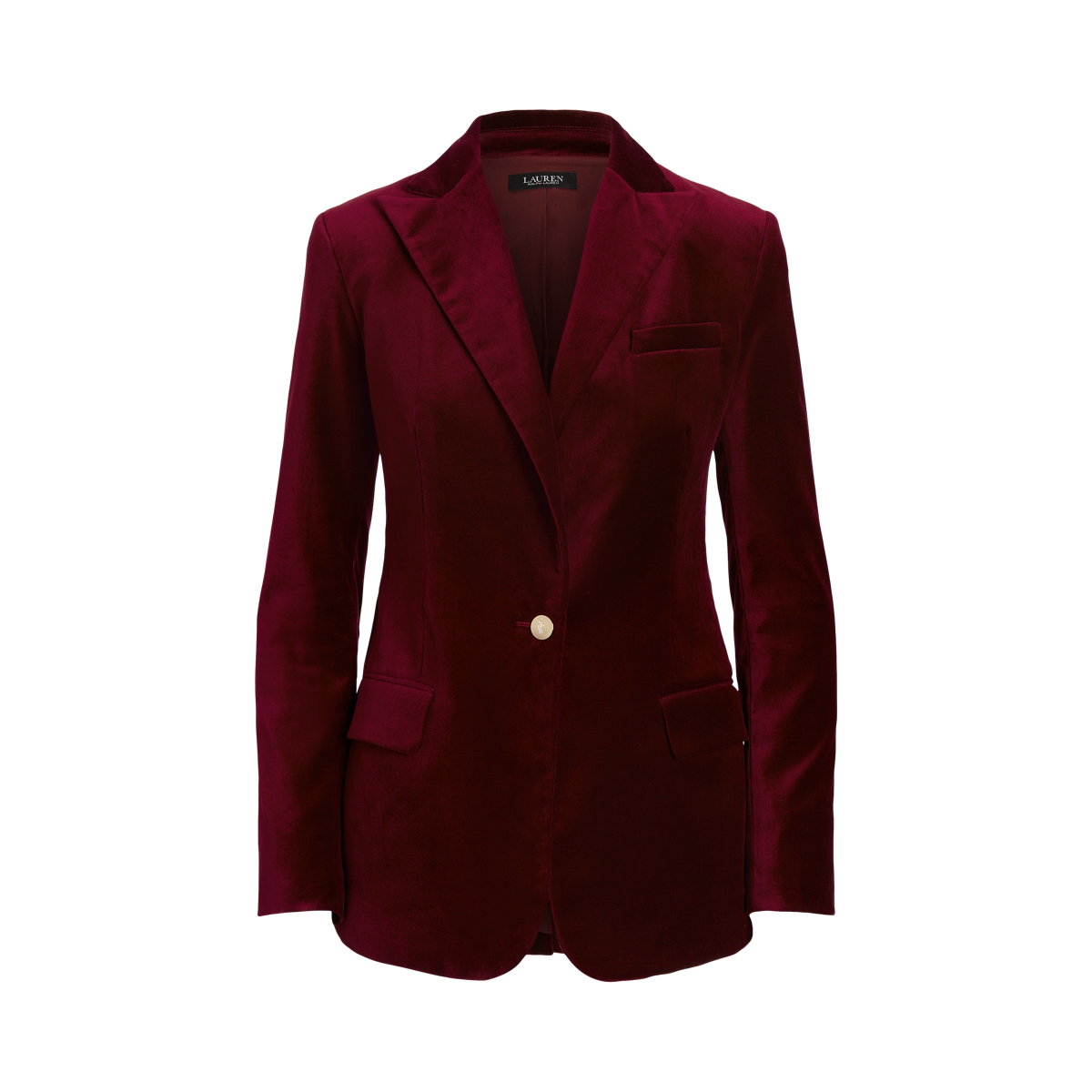 Stretch Velvet Blazer