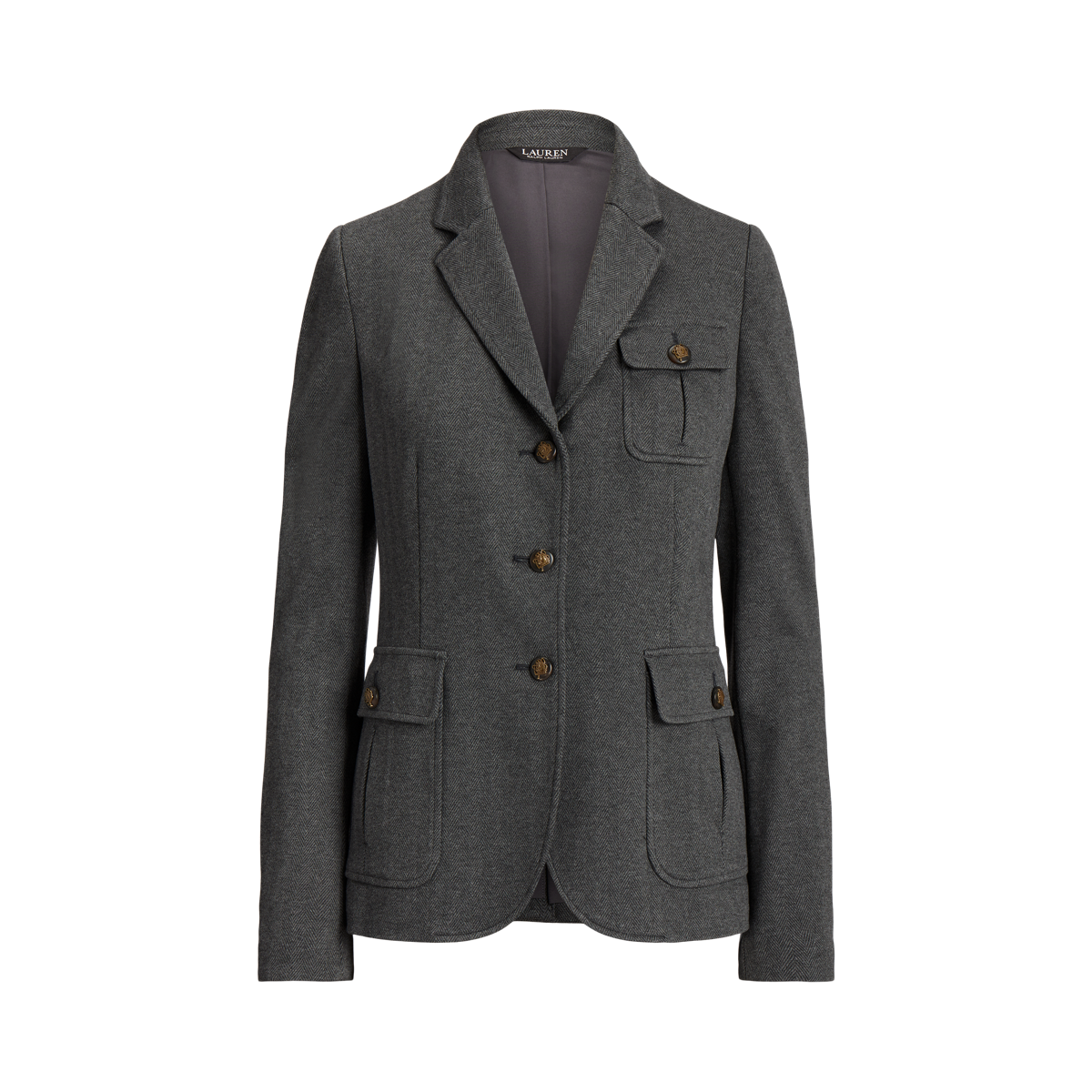 Women s Herringbone Jacquard Knit Blazer Ralph Lauren