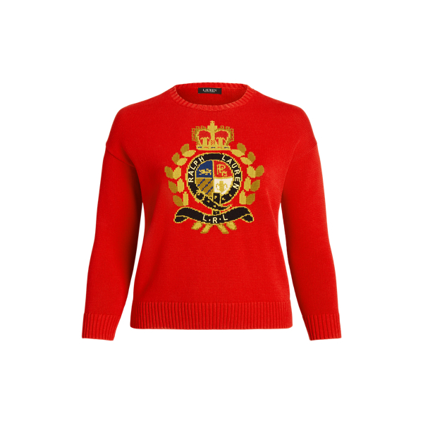 Polo ralph on sale lauren crest sweatshirt