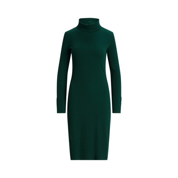 Polo Ralph Lauren Cotton-Blend Turtleneck Dress