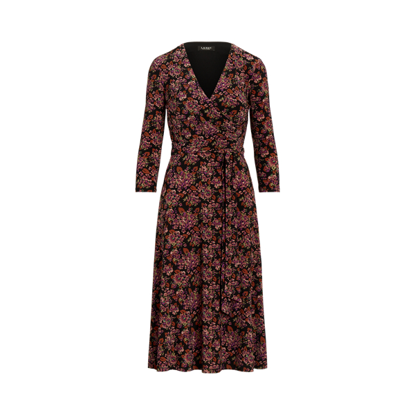 Polo Ralph Lauren Floral Surplice Jersey Dress
