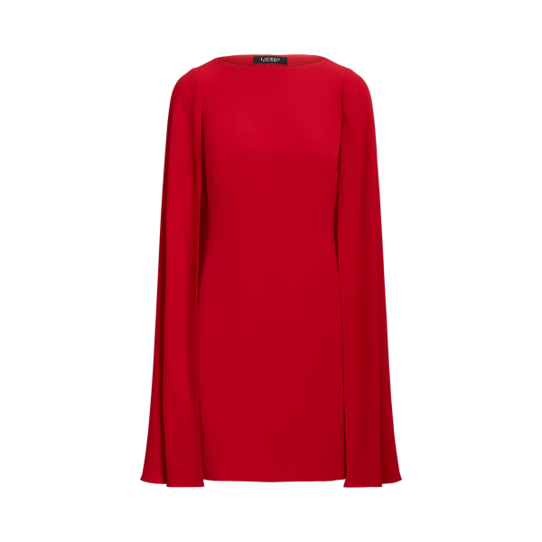 Polo Ralph Lauren Cape Georgette Cocktail Dress