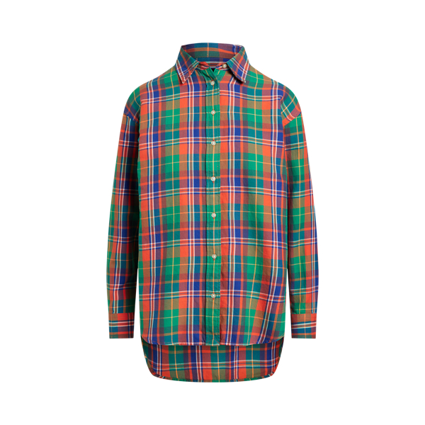 Plaid Cotton Twill Shirt