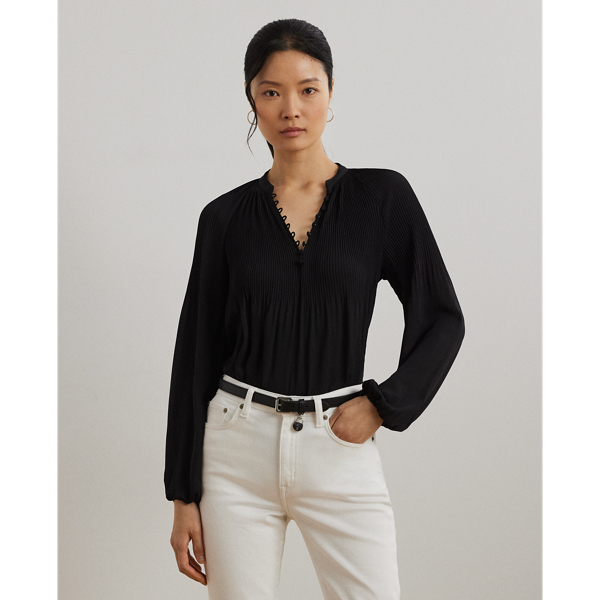 Pleated Georgette Blouse