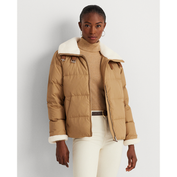 Lauren ralph lauren sales faux shearling coat