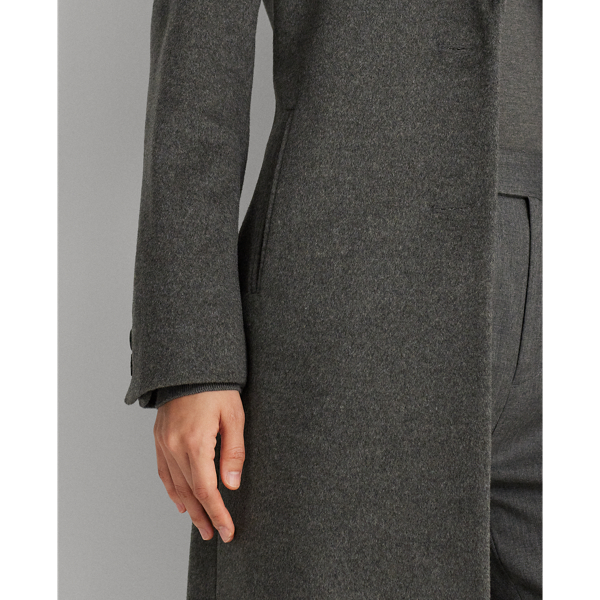 Wool blend Reefer Coat