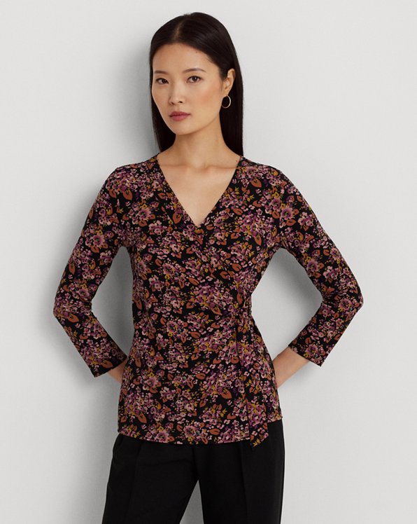 Floral Stretch Jersey Top