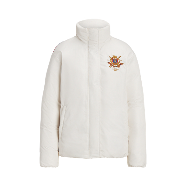Polo Ralph Lauren Water-Resistant Crest Motif Down Jacket
