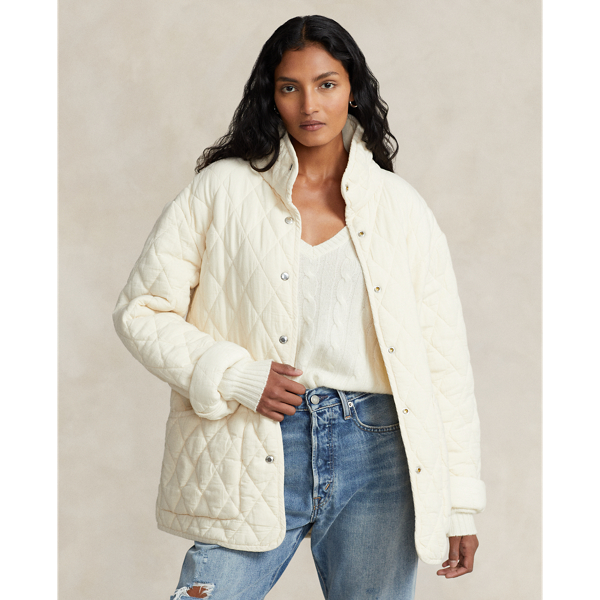 Women\'s Cream Quilted Coats & Outerwear | Ralph Lauren