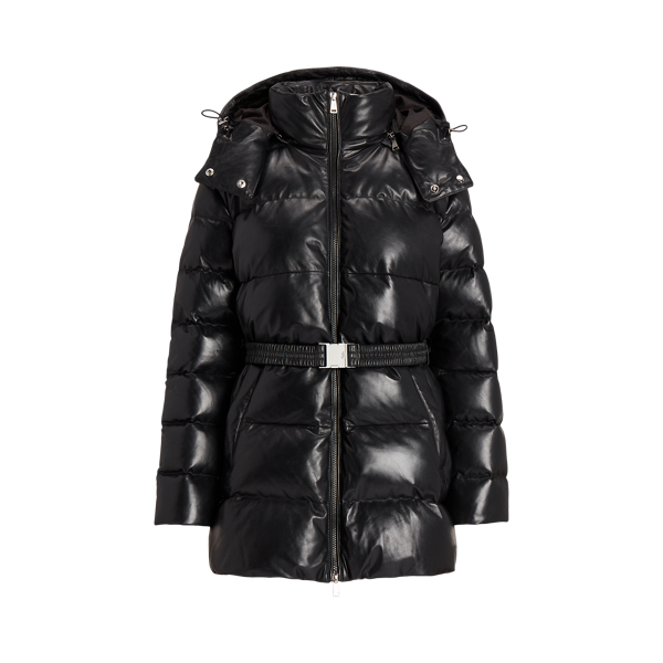 Polo Ralph Lauren Quilted Sheepskin Leather Down Jacket