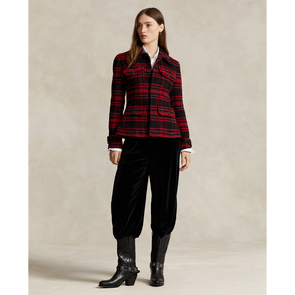 Stretch Velvet Balloon Pant