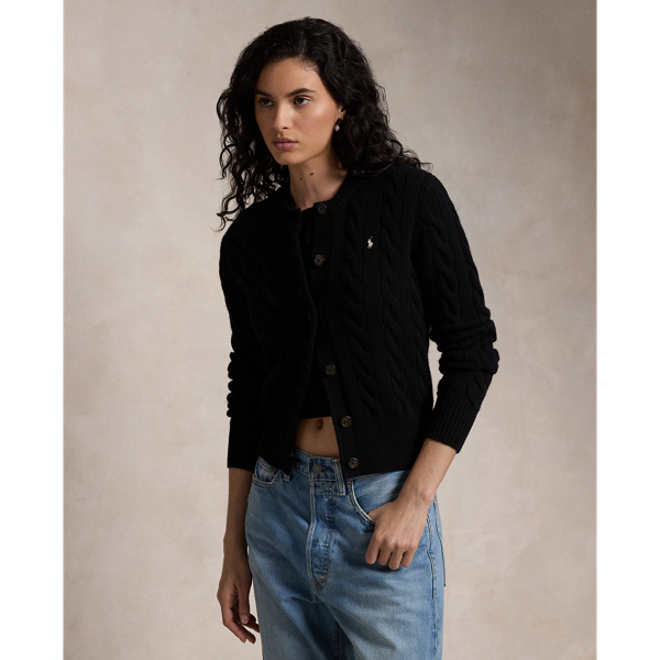 Women s Black Jumpers Cardigans Ralph Lauren UK