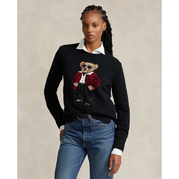 Pull Polo Bear en coton mélangé