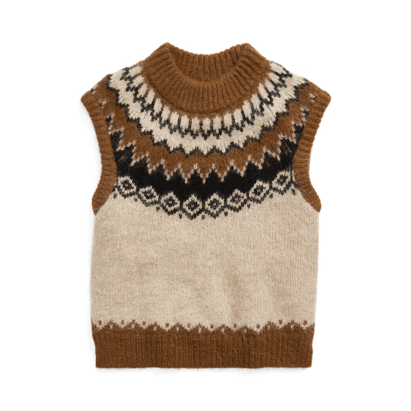 Polo Ralph Lauren Fair Isle Wool-Blend Sleeveless Sweater