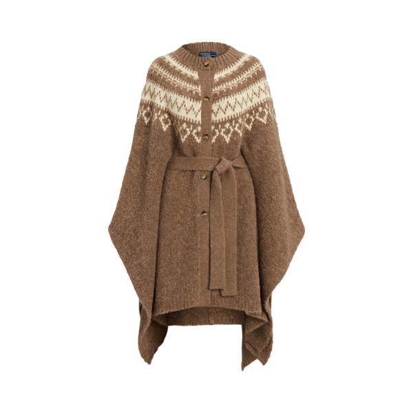 Polo Ralph Lauren Fair Isle Wool-Blend Cape Cardigan