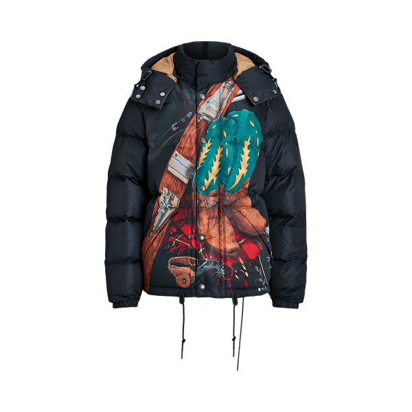 Polo Ralph Lauren Print Hooded Down Jacket
