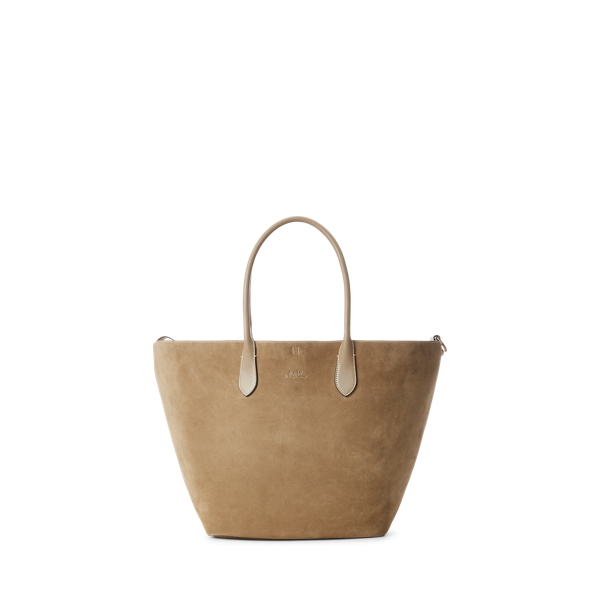 Ralph Lauren - Lime Tote Purse with Brown Straps — The Distinct Shop