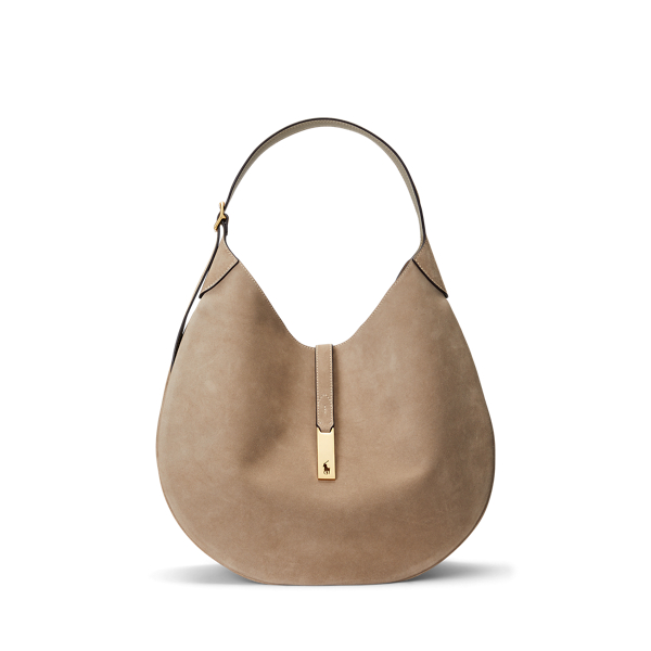 Grand sac Shoulder Polo ID en daim