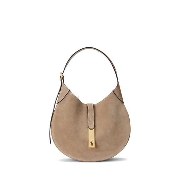 Petit sac Shoulder Polo ID en daim