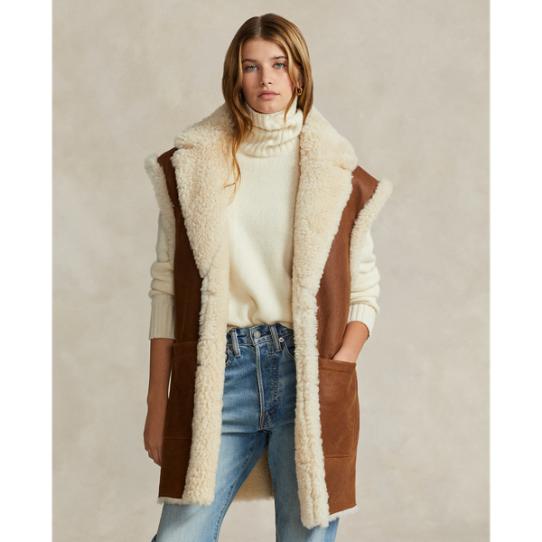 Reversible Shearling Vest