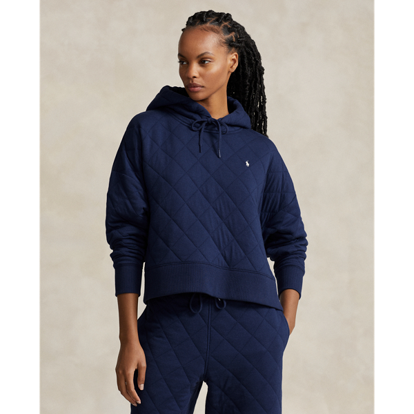 Boxy Fit Quilted Hoodie