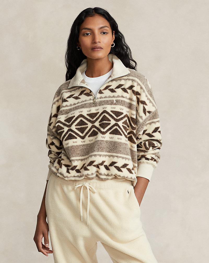 Geo-Motif Fleece Pullover Polo Ralph Lauren 1