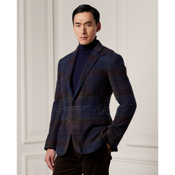 Kent Hand-Tailored Plaid Wool Jacket