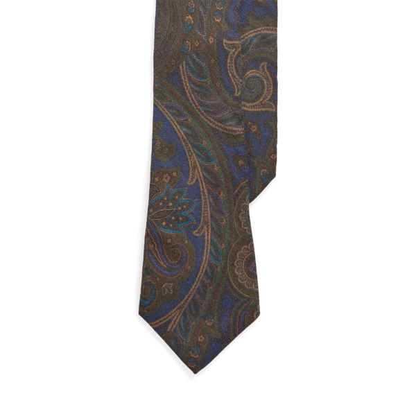 Paisley Cashmere-Silk Twill Tie