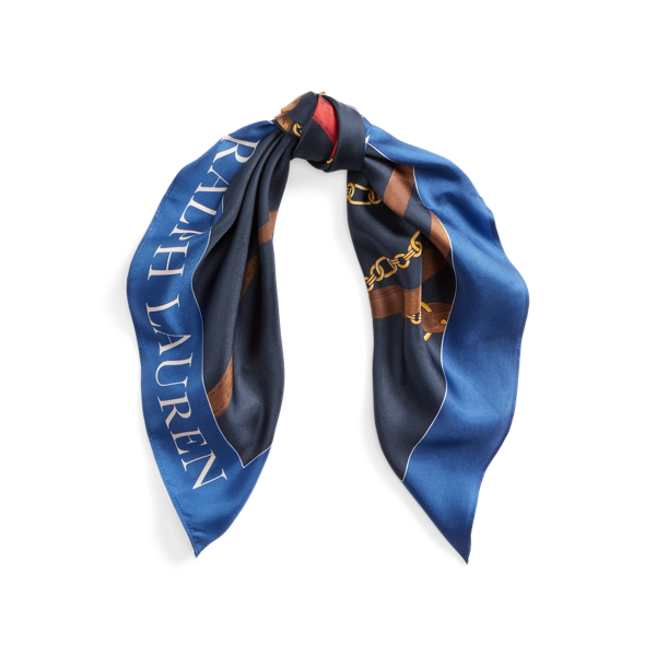 Ravenna Belting-Print Silk Twill Scarf