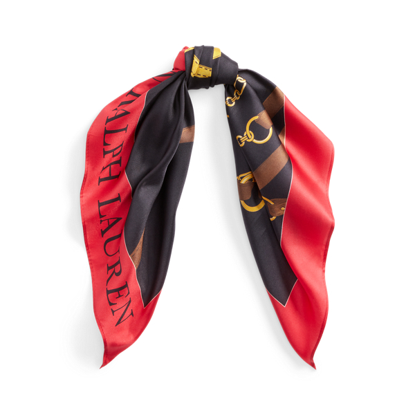 Ravenna Belting-Print Silk Twill Scarf