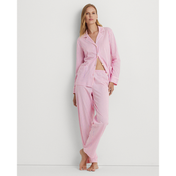 Striped Cotton Jersey Sleep Set
