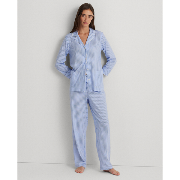 Striped Cotton Jersey Sleep Set