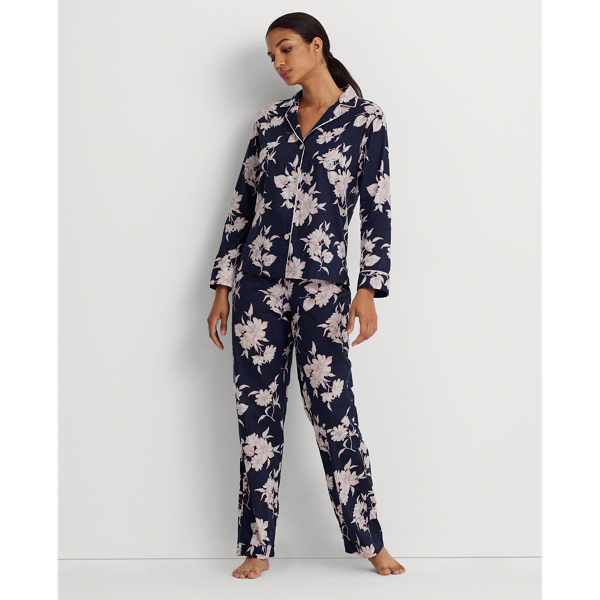 Floral Cotton-Blend Lawn Sleep Set