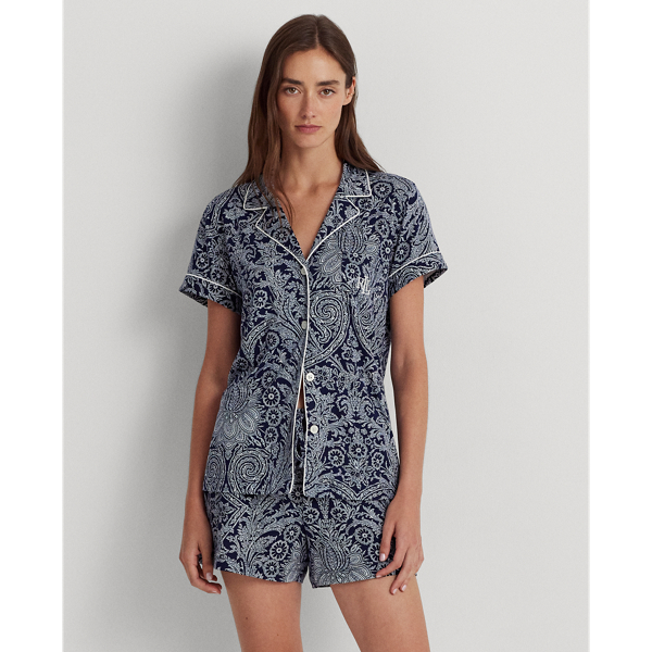 Paisley Jersey Boxer Sleep Set