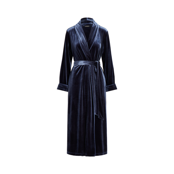 lauren ralph lauren shawl collar long wrap robe
