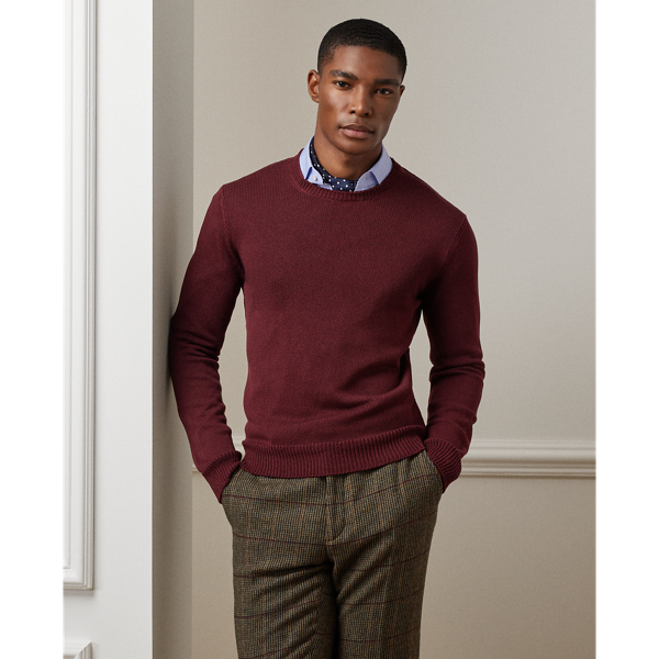 Silk-Cotton Crewneck Sweater