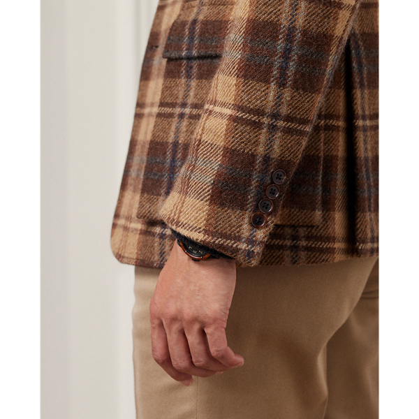 Kent Hand Tailored Plaid Wool Jacket