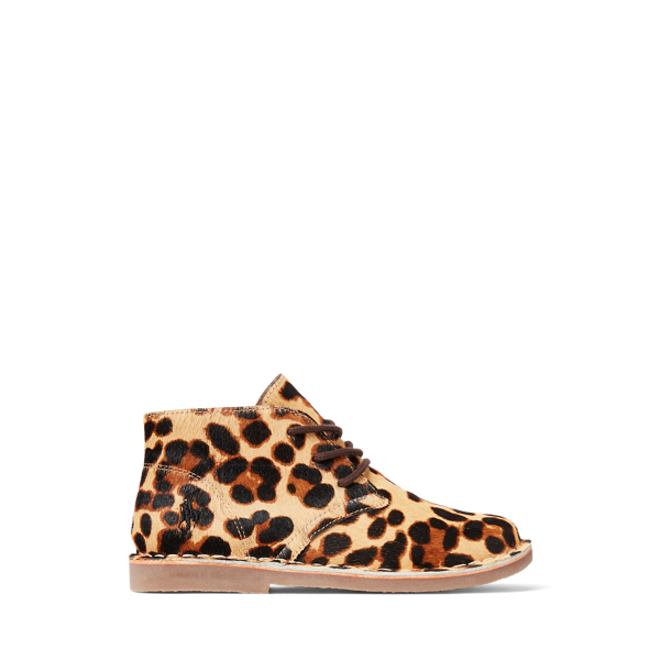 Polo Ralph Lauren Carl Leopard-Print Haircalf Chukka Boot