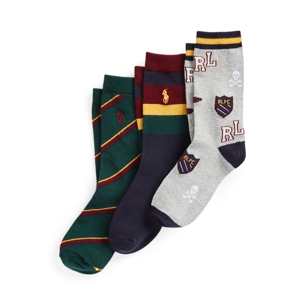 Striped Crew Sock 3-Pack