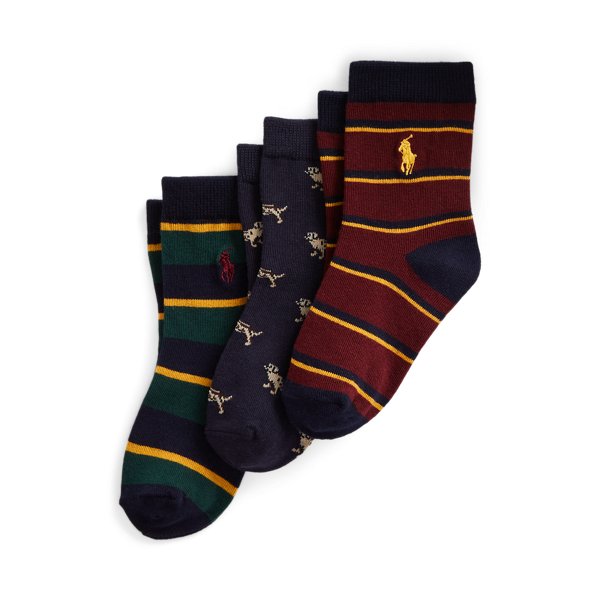 Striped Crew Sock 3-Pack