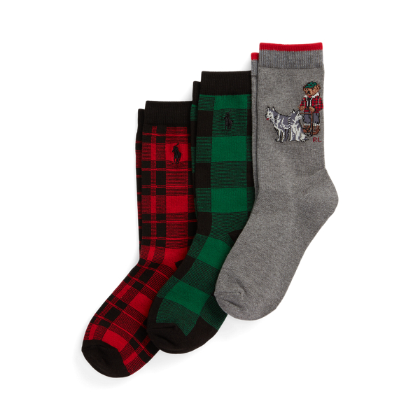 Polo Bear Crew Sock 3-Pack